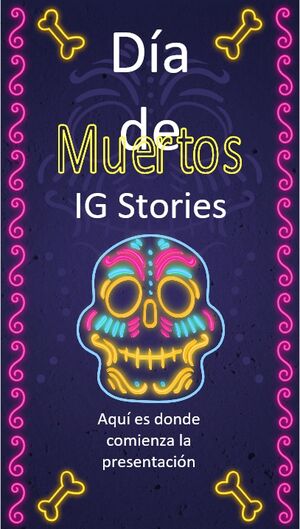 يوم الموتى المكسيكي قصص IG للتسويق
