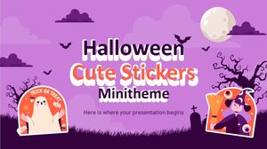 Tema Mini Stiker Lucu Halloween