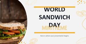 Minitema do Dia Mundial do Sanduíche
