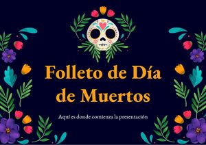 Meksika Ölüler Günü Broşürü