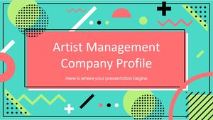 Profil de la société de gestion d'artistes