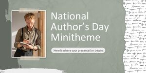 National Author’s Day Minitheme