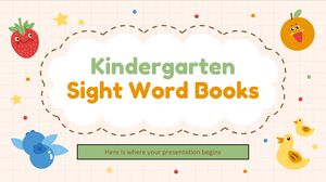 Livros de palavras para visão do jardim de infância
