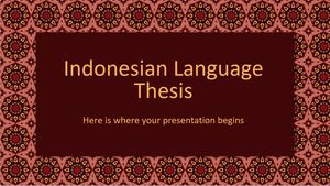 Dissertation zur indonesischen Sprache