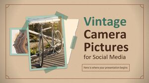 Imagens de câmeras vintage para mídias sociais