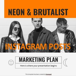 Néon et brutaliste Instagram publie le plan MK