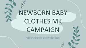Campagne MK sur les vêtements pour bébés nouveau-nés