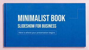 Apresentação de slides de livros minimalistas para empresas