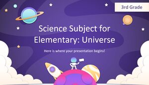 Science Subject for Elementary - 3rd Grade: Universe