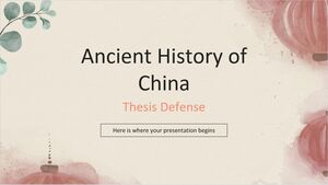 Tese sobre História Antiga da China