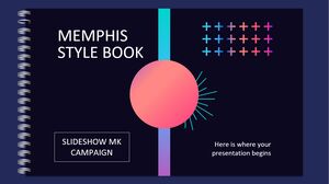 Presentazione del libro in stile Memphis Campagna MK