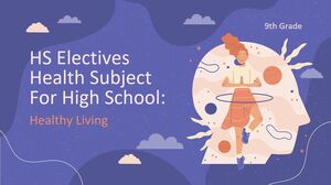 고등학교 선택과목 고등학교 건강 과목 - 9학년: 건강한 생활