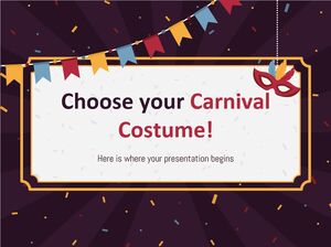Choisissez votre costume de carnaval !