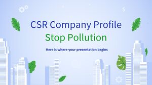 Profilul companiei CSR: Stop Pollution