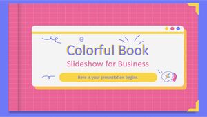 Prezentare de diapozitive de cărți colorate pentru afaceri