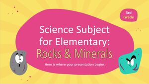Materia de Ciencias para Primaria - 3er Grado: Rocas y Minerales