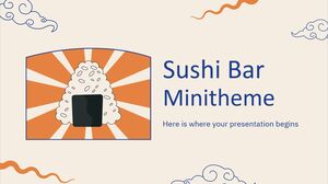Minitema de barra de sushi