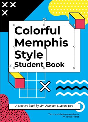 Красочный стиль Мемфиса: студенческая книга