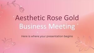 Estetik Rose Gold İş Toplantısı