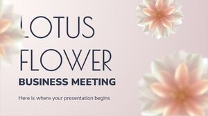 Spotkanie biznesowe związane z kwiatem lotosu