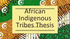Tesi sulle tribù indigene africane