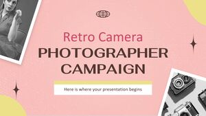 Retro Kamera Fotoğrafçısı Kampanyası