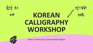 Atelier de calligraphie coréenne