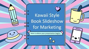 Slideshow Buku Gaya Kawaii untuk Pemasaran