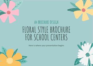 Brochure in stile floreale per i centri scolastici