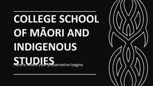 マオリと先住民研究のカレッジスクール