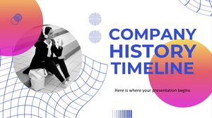 الجدول الزمني لتاريخ الشركة