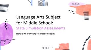 Materia di arti linguistiche per la scuola media - 6a elementare: valutazioni di simulazione statale