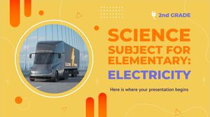 Matière scientifique pour l'élémentaire - 2e année : Électricité