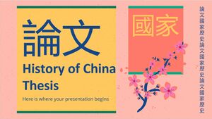 Tesi di storia della Cina