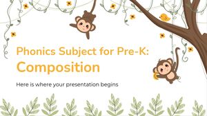 Phonics Subject for Pre-K: Composition