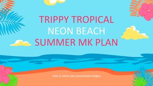 خطة Trippy Tropical Neon Beach Summer MK