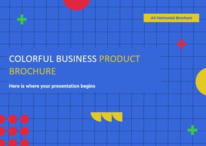 Bunte Business-Produktbroschüre