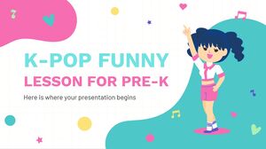Lição engraçada de K-Pop para pré-escola