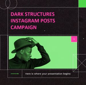 Dark Structures Instagram 게시물 캠페인