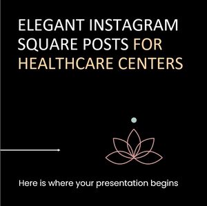 Elegant Instagram Square Posts for Healthcare Centers