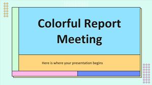 Reunião de Relatório Colorido