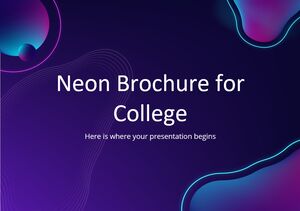 Neon-Broschure fur die Universitat