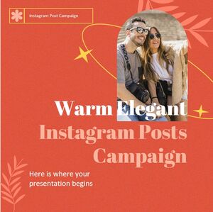 Campaña de publicaciones cálidas y elegantes en Instagram