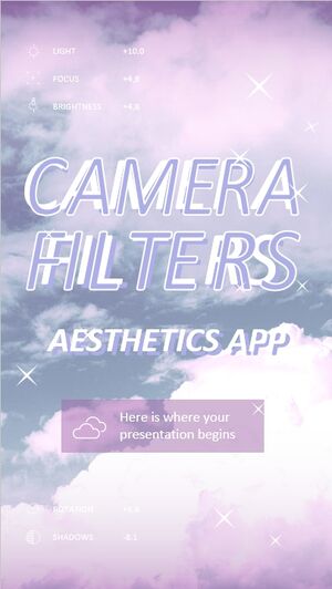 Aplicativo de estética de filtros de câmera