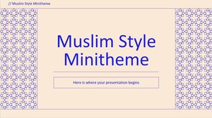 Minitema estilo muçulmano
