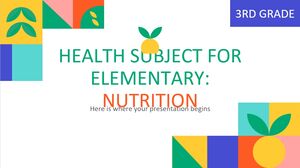 Gesundheitsfach für Grundschule – 3. Klasse: Ernährung