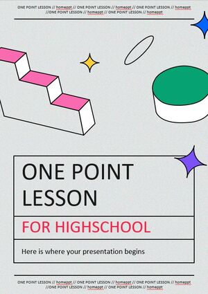 One Point Lesson for High School