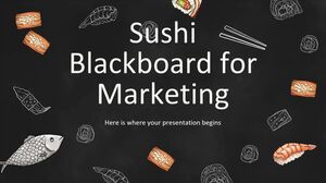 Sushi Blackboard for Marketing