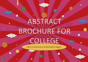 Abstract Brochure for College