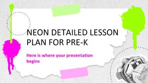 แผนการสอนแบบละเอียดของ Neon สำหรับ Pre-K
